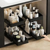 4 Tier Bottle Storage Holder 12 Bottles Transparent Stackable Bottle Organizer Standing Drink Holder Shelf for Kitchen Fridge Cabinet Pantry